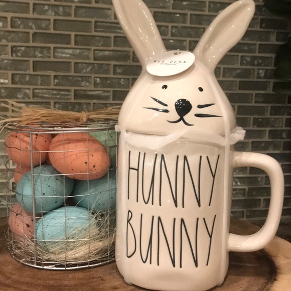 Rae Dunn Other - Rae Dunn Hunny Bunny Mug with Topper
